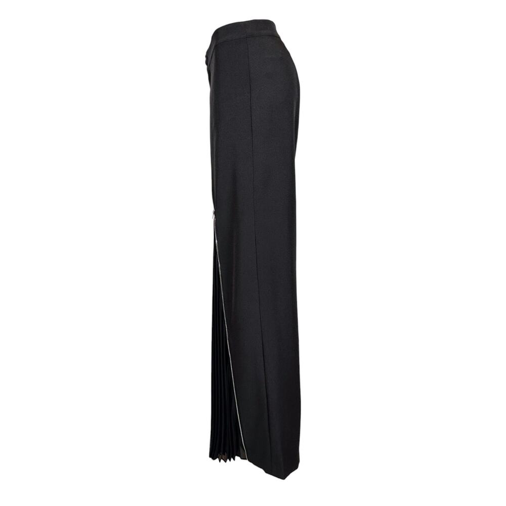 AZI Clothing Women's Wide Leg Black Dress Pants Size 6 Zipper Details NWT - Picture 2 of 3